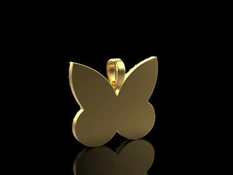Butterfly pendant model 1005 Modelo de impresión 3D