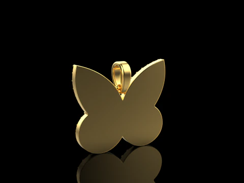 Butterfly pendant model 1005 3D Print Model