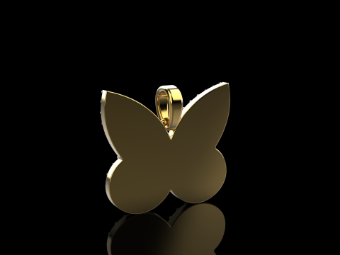 Butterfly pendant model 1005 Modelo de impresión 3D