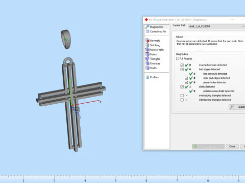 Cross model 1004 3D Print Model