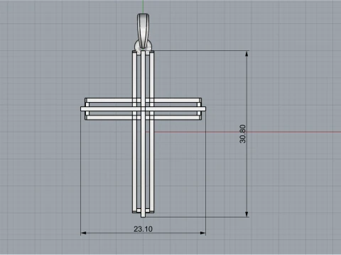 Cross model 1004 3D Print Model