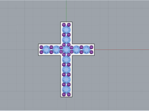 Cross model 1003 3D Print Model