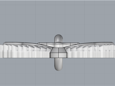 Sword pendant with wings model 1002 3D Baskı Modeli