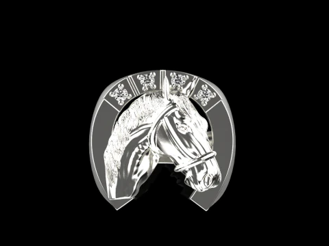 At yüzüğü modeli 1001 3D Baskı Modeli