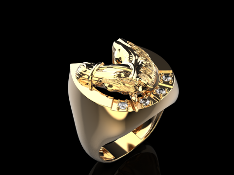 Horse ring model 1001 Modello di stampa 3D