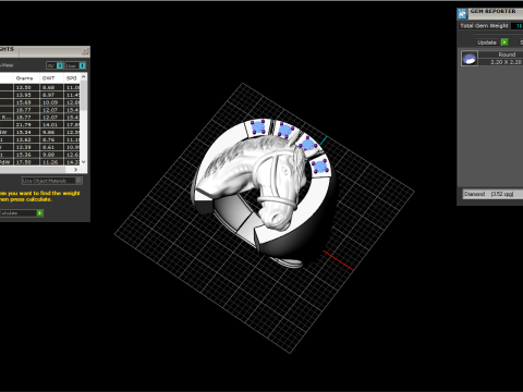 Horse ring model 1001 Modello di stampa 3D