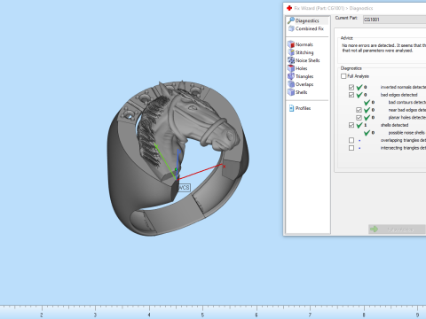 Horse ring model 1001 Modello di stampa 3D