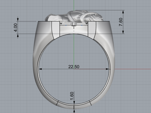Horse ring model 1001 Modello di stampa 3D
