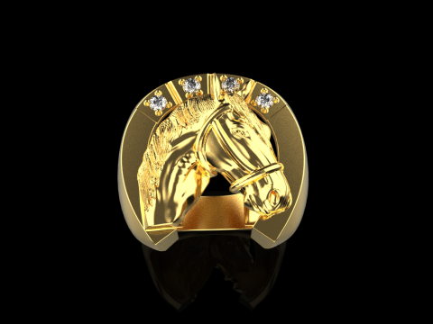 Horse ring model 1001 Modello di stampa 3D
