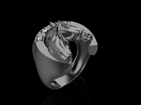 Horse ring model 1001 Modello di stampa 3D