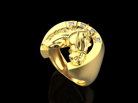 Horse ring model 1001 Modello di stampa 3D