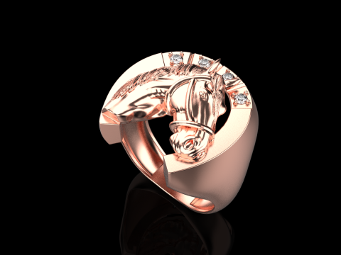 Horse ring model 1001 Modello di stampa 3D