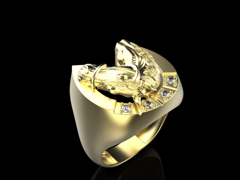 Horse ring model 1001 Modello di stampa 3D