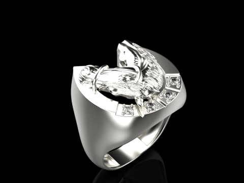 Horse ring model 1001 Modello di stampa 3D