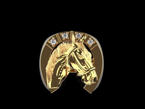 Horse ring model 1001 Modello di stampa 3D
