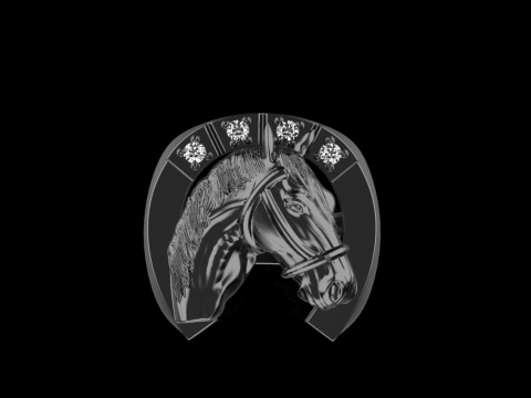 Horse ring model 1001 Modello di stampa 3D