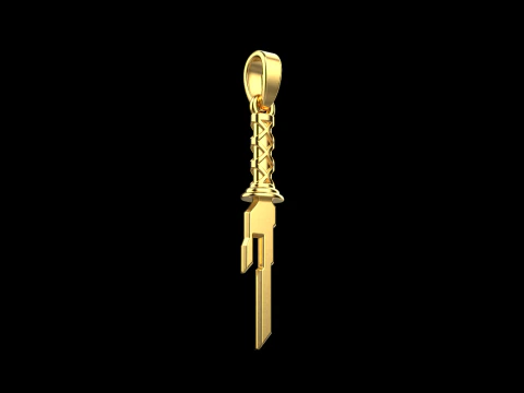 Sword pendant model 999 3D Print Model