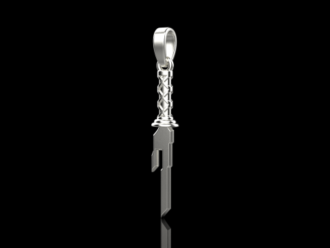 Sword pendant model 999 3D प्रिंट मॉडल