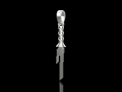 Sword pendant model 999 3D Print Model