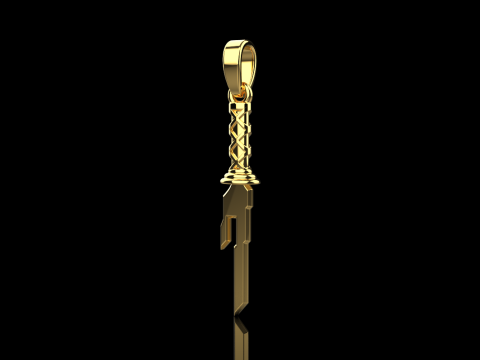Sword pendant model 999 3D प्रिंट मॉडल