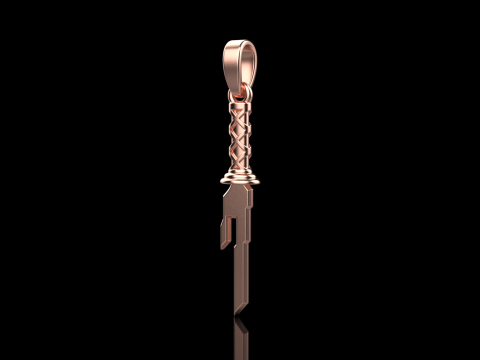Sword pendant model 999 3D प्रिंट मॉडल