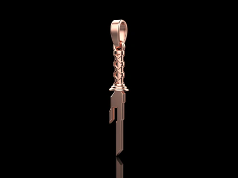 Sword pendant model 999 3D Print Model