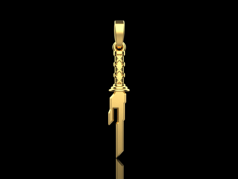 Sword pendant model 999 3D प्रिंट मॉडल