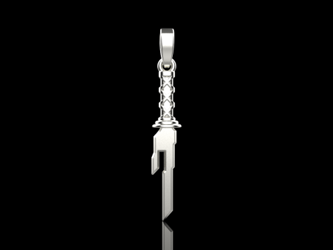 Sword pendant model 999 3D प्रिंट मॉडल
