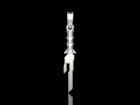 Sword pendant model 999 3D Print Model