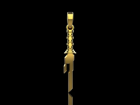Sword pendant model 999 3D Print Model