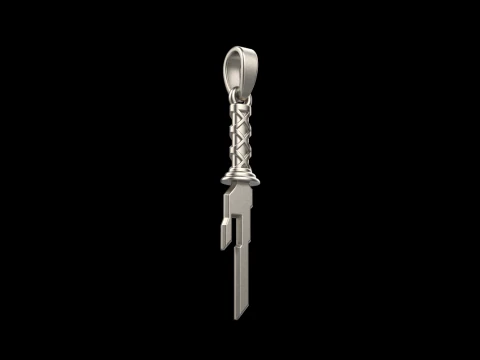 Sword pendant model 999 3D Print Model