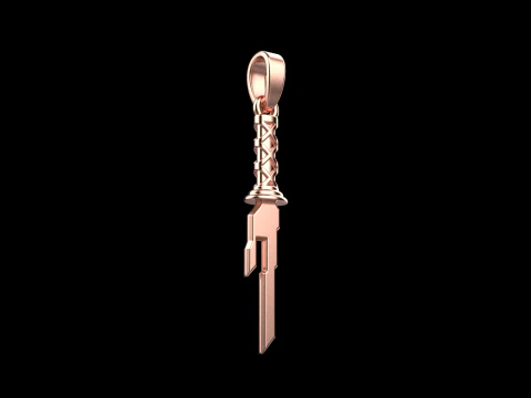 Sword pendant model 999 3D Print Model