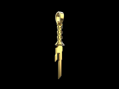 Sword pendant model 999 3D प्रिंट मॉडल