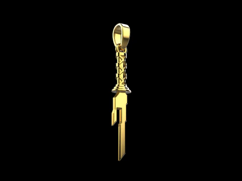 Sword pendant model 999 3D Print Model