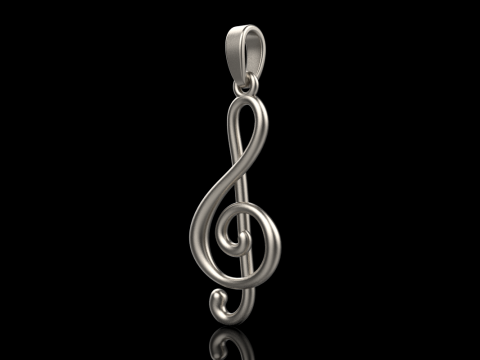 Music sign pendant model 998 Modelo de Impressão 3D