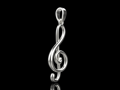 Music sign pendant model 998 Modelo de Impressão 3D