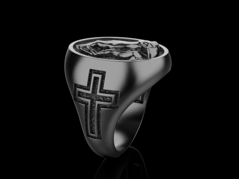 Praying hands signet ring model 997 3D Print Model