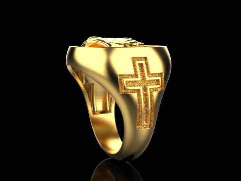 Praying hands signet ring model 997 3D Print Model