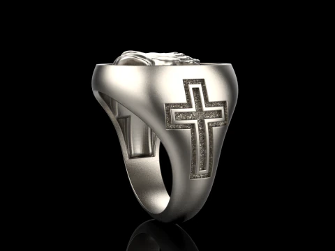 Praying hands signet ring model 997 3D Print Model