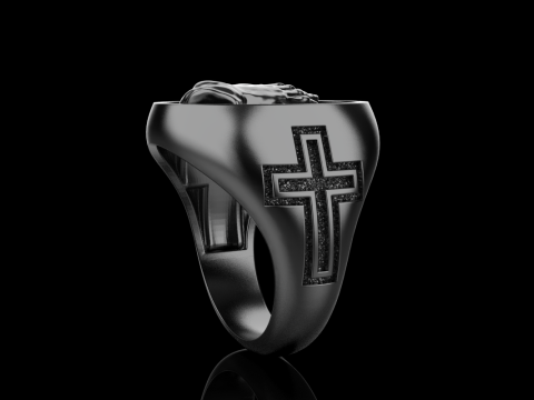 Praying hands signet ring model 997 3D Print Model