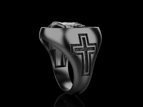 Praying hands signet ring model 997 3D Print Model