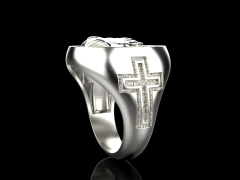 Praying hands signet ring model 997 3D Print Model