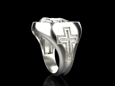 Praying hands signet ring model 997 3D Print Model