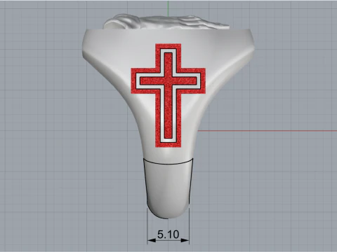 Praying hands signet ring model 997 3D Print Model