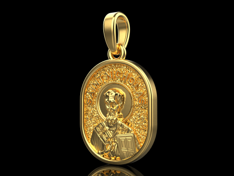 St Nicholas pendant model 994 Modelo de Impressão 3D