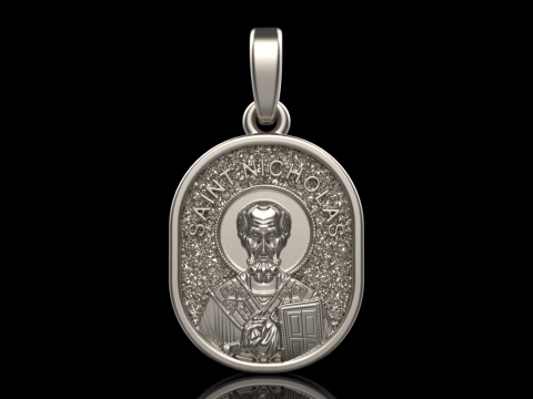 St Nicholas pendant model 994 Modelo de Impressão 3D