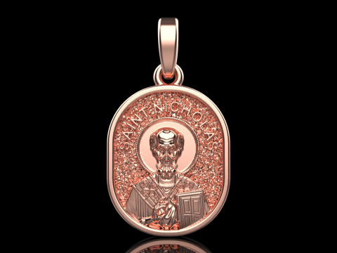 St Nicholas pendant model 994 Modelo de Impressão 3D