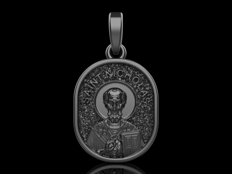 St Nicholas pendant model 994 Modelo de Impressão 3D