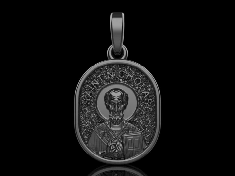 St Nicholas pendant model 994 3D Print Model