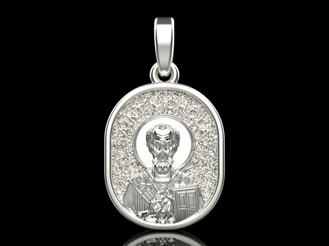 St Nicholas pendant model 994 Modelo de Impressão 3D